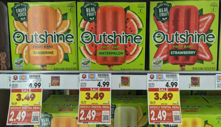 Outshine Bars As Low As $2.49 Per Box At Kroger