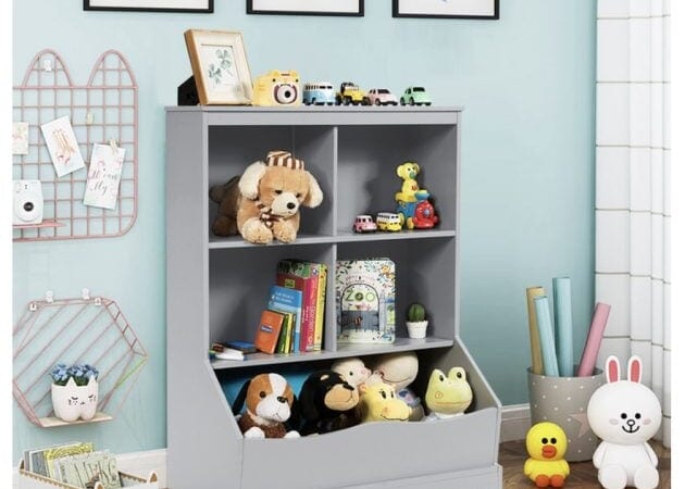 Kids’ 3-Tier Multi-Functional Bookcase only $86.99 shipped!