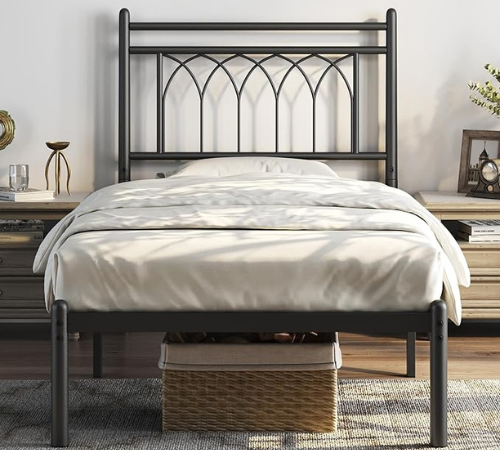 Transform your bedroom with Yaheetech Twin Bed Frames Metal for just $48.74 After Coupon (Reg. $74.99) + Free Shipping