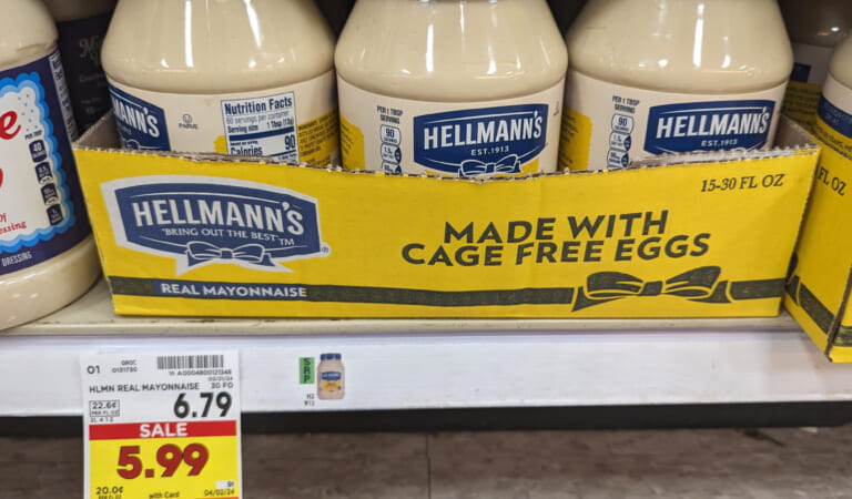 Hellmann’s Mayonnaise As Low As $2.99 At Kroger (Regular Price $6.29)