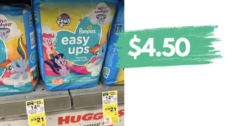$4.50 Pampers Easy Ups at Walgreens