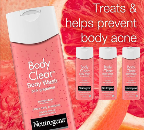 Neutrogena 3-Count Pink Grapefruit Body Clear Acne Treatment Body Wash w/ Salicylic Acid, 8.5-Oz as low as $11.70 After Coupon (Reg. $37.79) + Free Shipping – $3.90/Bottle