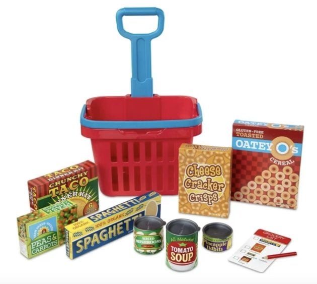 Melissa & Doug Fill and Roll Grocery Basket Play Set only $10!