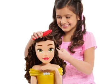 Disney Princess 13-Piece Deluxe Belle Styling Head Toy $10.22 (Reg. $35)