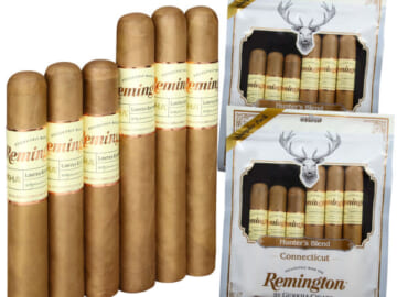 Remington Connecticut Fresh Pack 12-Cigar Sampler for $25 + free shipping
