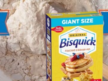 Bisquick Pancake & Baking Mix Giant Size Box as low as $5.05 After Coupon (Reg. $8.28) + Free Shipping