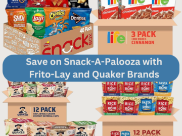Save BIG on Snack-A-Palooza with Frito-Lay and Quaker Brands as low as $5.86 Shipped Free (Reg. $8.62+)