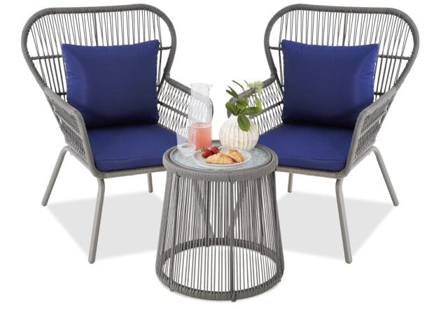 3-Piece Patio Conversation Bistro Set