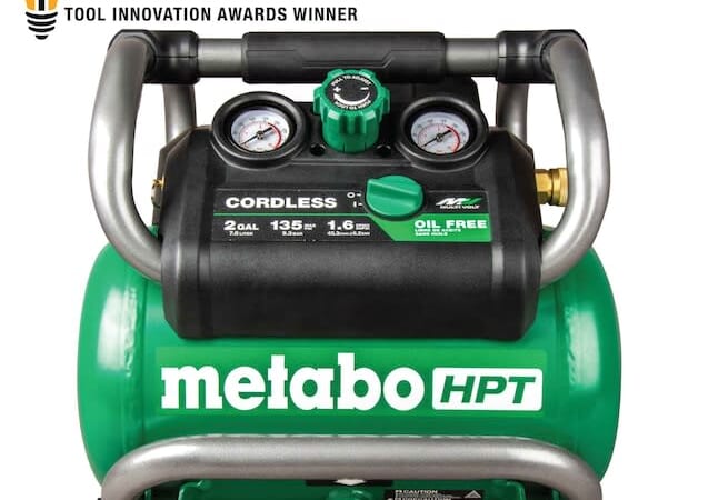 Metabo HPT 2-Gal. Portable Cordless 90 PSI Hot Dog Air Compressor for $249 w/ free battery kit worth $199 + free shipping