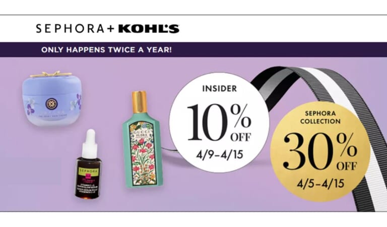 Kohl’s Beauty Insiders Get 30% Off Sephora Collection!