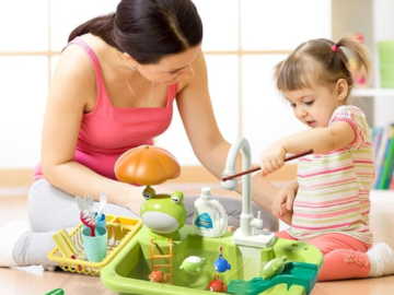 Play Kitchen Toy Sink with Running Water $25.19 After Code (Reg. $35)