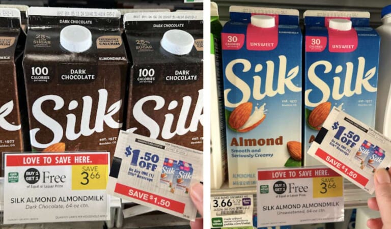 33¢ Silk Almondmilk at Publix