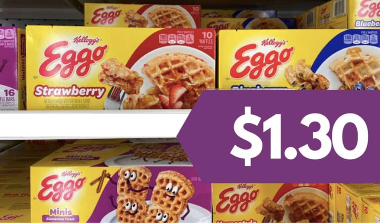 Pick Up Eggo Waffles for $1.30 at Publix