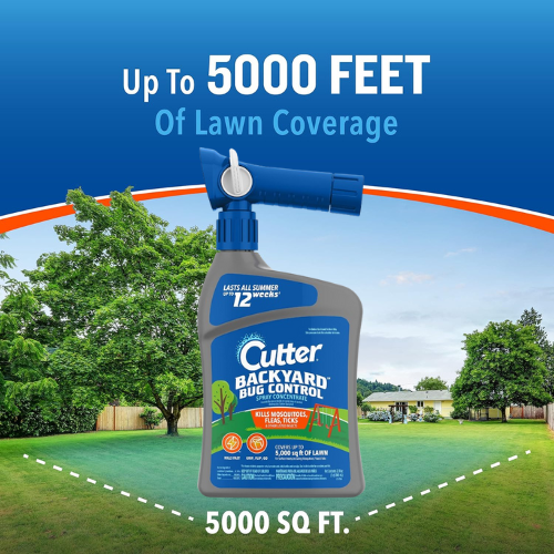 Cutter Backyard Bug Control Spray Concentrate, 32 oz as low as $8.08 Shipped Free (Reg. $17) – Kills Mosquitoes, Fleas & Listed Ants