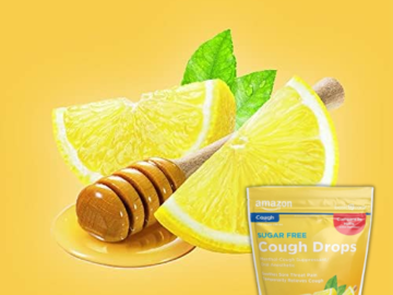 Amazon Basic Care 140-Count Sugar Free Honey Lemon Cough Drops as low as $3.55 Shipped Free (Reg. $5.60) – 3¢ Each