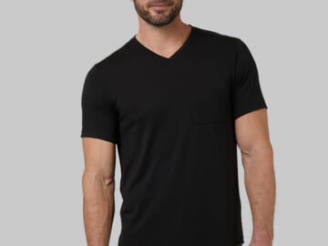 32 Degrees Men's Everyday V-Neck Pocket T-Shirt for $25 for 5 + free shipping