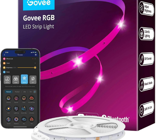 Light up your music, elevate your atmosphere with Govee 65.6ft LED Strip Lights for just $9.99 (Reg. $20.99) – Prime Exclusive Deal!