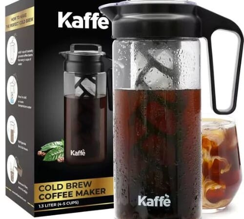 Kaffe Cold Brew 1.3L Coffee Maker Pitcher $9.50 (Reg. $19.95) – Makes up to 6 cups