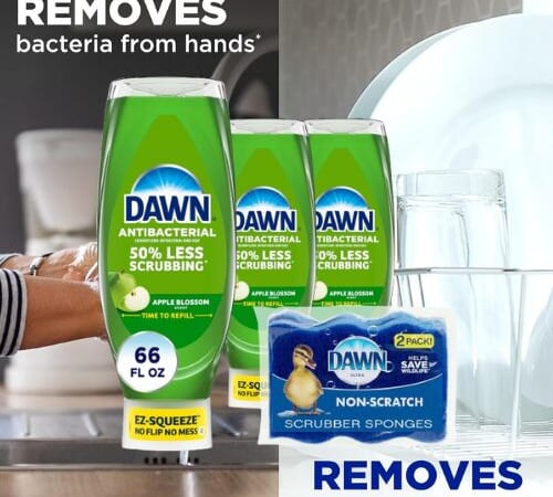 Dawn EZ-Squeeze Dish Soap 3-Pack with Sponges as low as $10.05 Shipped Free (Reg. $16) – 3-Pack Bottle + 2 Sponges