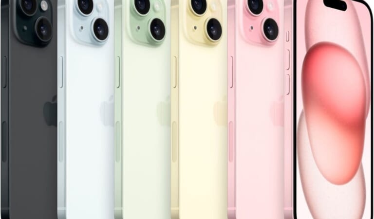4 iPhone 15 Smartphones for T-Mobile for $100 w/ 4 new lines & 4 trade-ins + free shipping