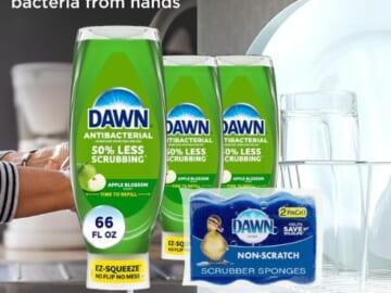 Dawn EZ-Squeeze Dish Soap 3-Pack with 2 Sponges as low as $10.05 Shipped Free (Reg. $16)