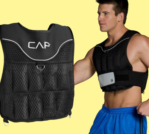 CAP Barbell 20-Lb Adjustable Weighted Fitness Vest $14.73 (Reg. $40) – For Men and Women