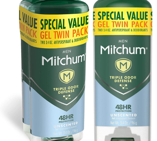Mitchum Triple Odor Defense Antiperspirant Deodorant Stick for Men, 2-Pack as low as $3.77 After Coupon (Reg. $6.28) + Free Shipping – $1.88/Stick, With 48-Hour Protection