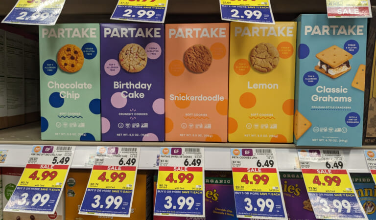 Get Partake Cookies As Low As $1.99 At Kroger (Regular Price $6.49)
