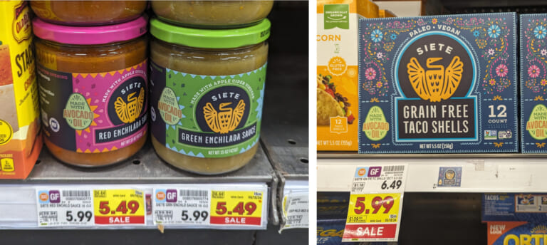 Big Jars Of Siete Enchilada Sauce Just $3.24 At Kroger (Regular Price $5.99) – Plus Cheap Taco Shells